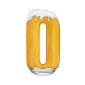 number 0 like pint of beer
