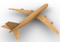 wooden toys famous boeing 747 c